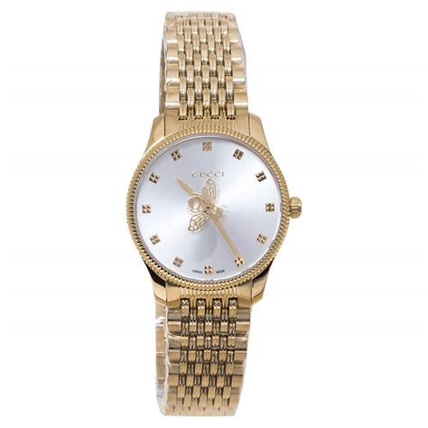 gucci women's ya1265021 'g-timeless' gold-tone stainless steel watch gold-tone|G.